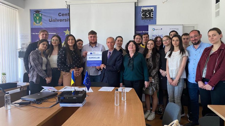 „Tinerii de azi sunt viitorul de mâine!” Un grup de studenți de la Universitatea de Stat din Moldova vor Europa acasă